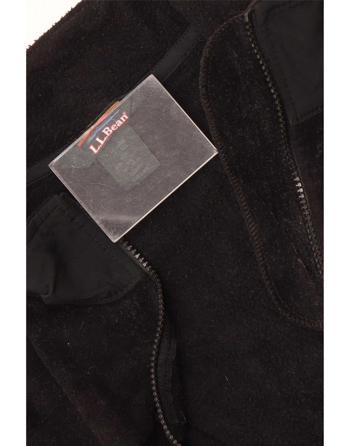 Giacca in pile da donna L.L.Bean UK 16 Large Nero Colourblock Poliestere