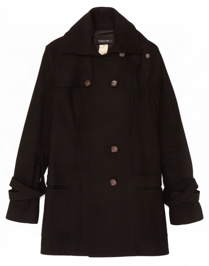 Trench Donna Patrizia Pepe IT 42 Medio Nero Lana