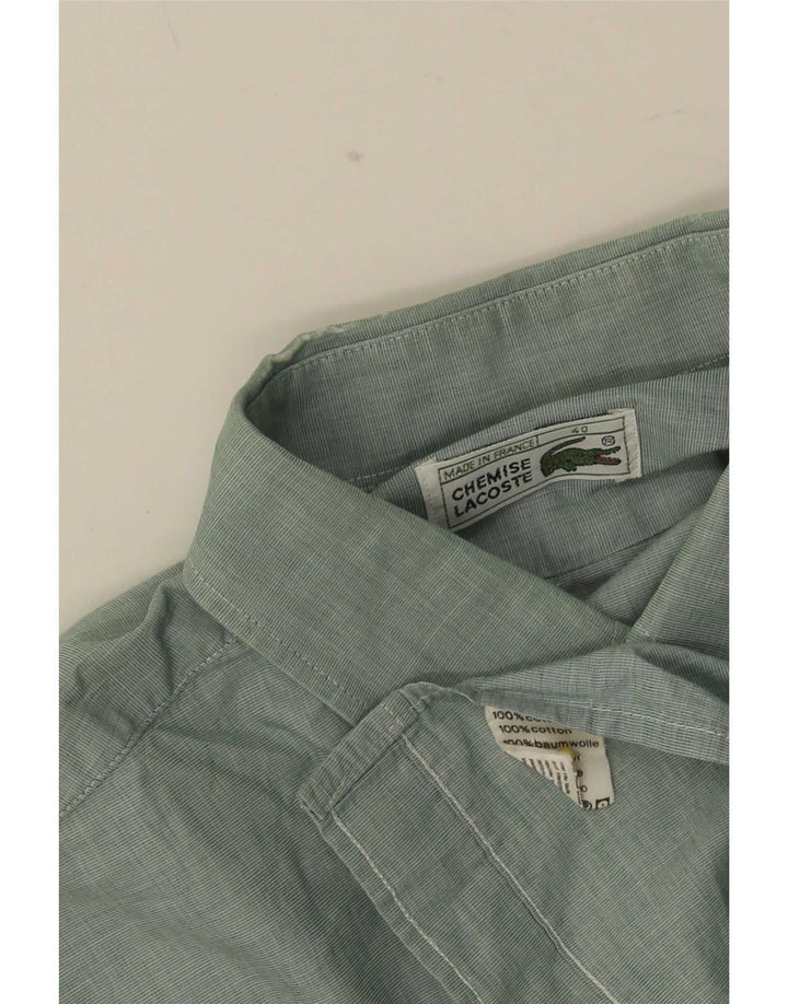 Camicia da uomo Lacoste taglia 40 cotone verde medio