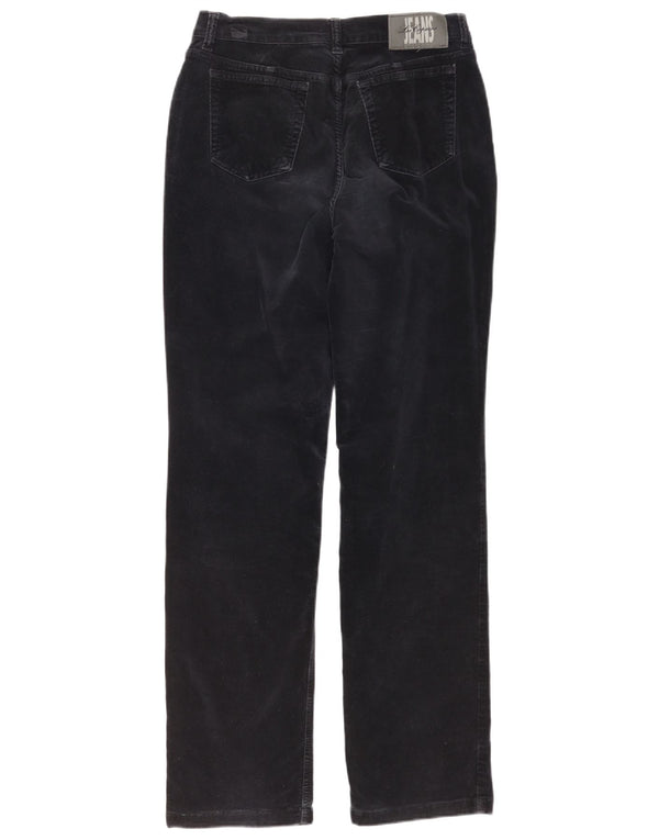 LES COPAINS Pantaloni chino dritti da uomo in velluto IT 44 XS W30 L32 Nero