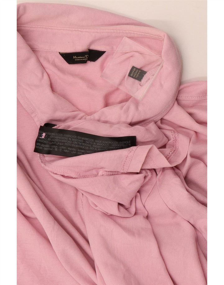 Polo da uomo Massimo Dutti 2XL in cotone rosa