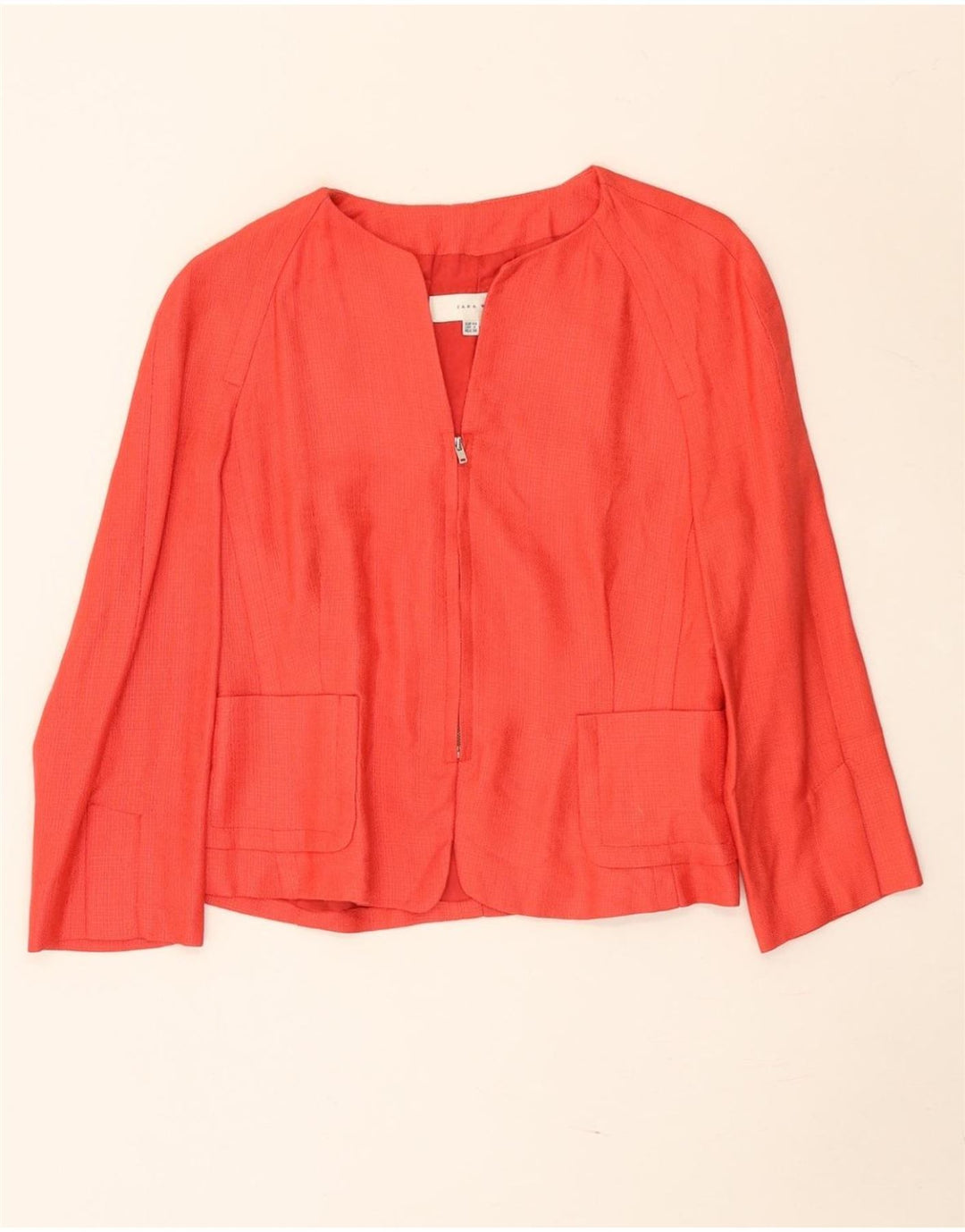 Giacca Bolero da donna con maniche a 3/4 Zara EU 40 Rayon rosso medio