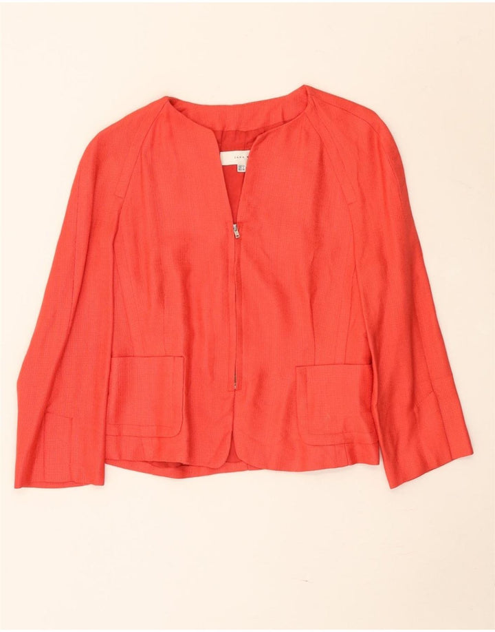 Giacca Bolero da donna con maniche a 3/4 Zara EU 40 Rayon rosso medio