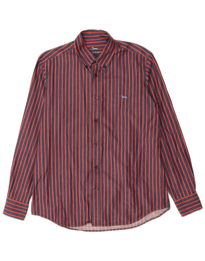 Camicia da uomo Harmont & Blaine vestibilità regolare, cotone a righe rosse grandi