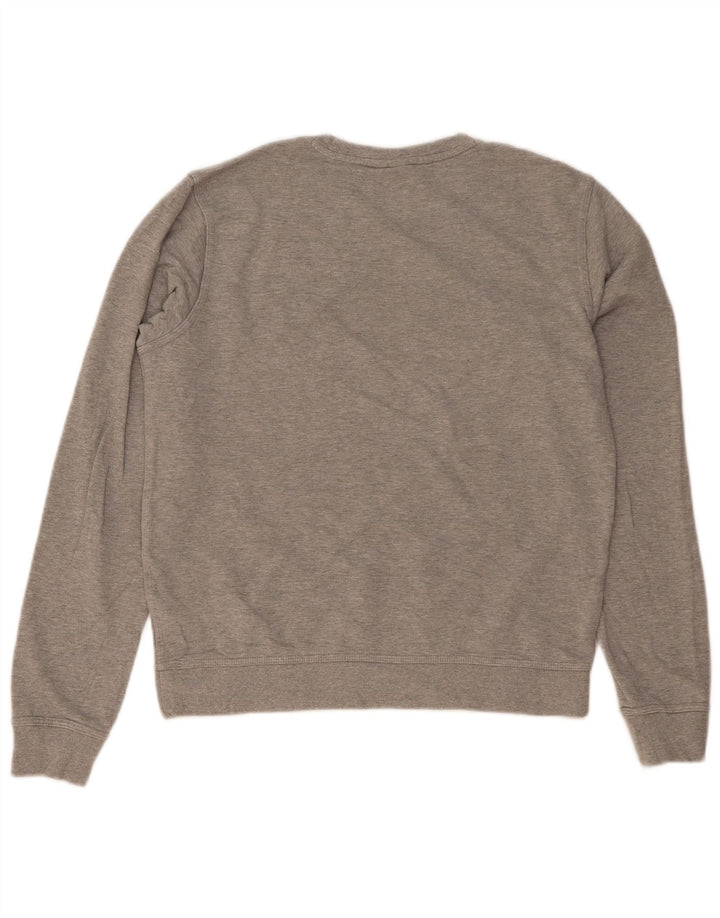 Felpa Nike da uomo in cotone chiazzato grigio medio
