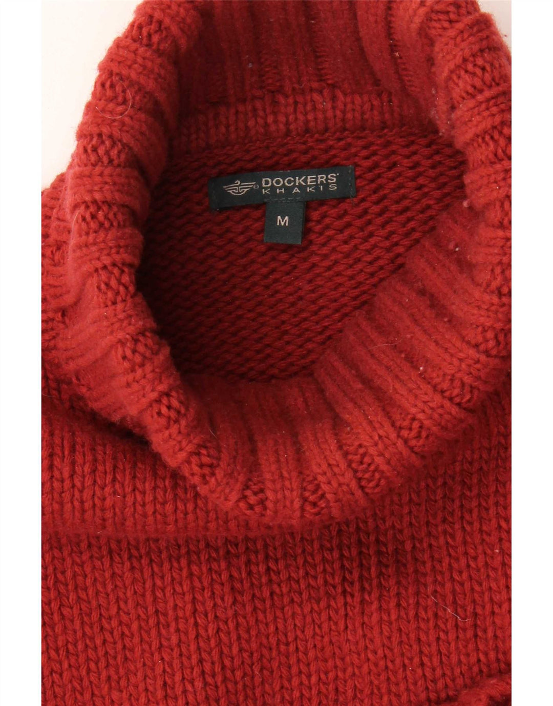 Maglione maglione da uomo con collo alto Dockers rosso medio