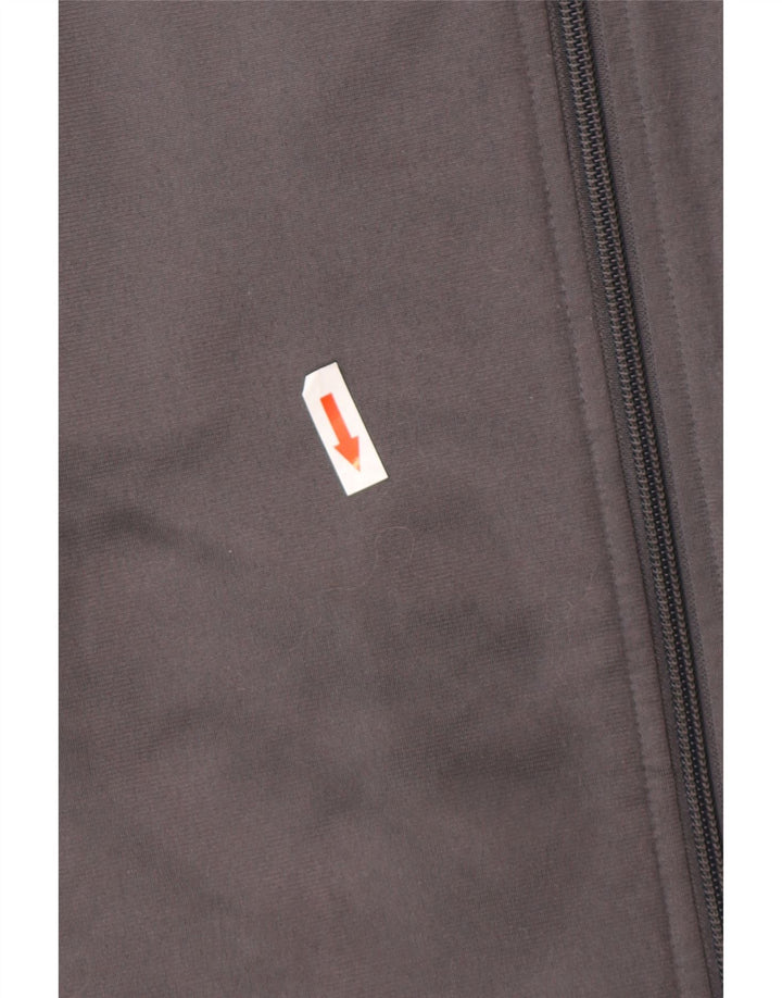 Giacca da ginnastica da uomo Reebok in poliestere grigio medio