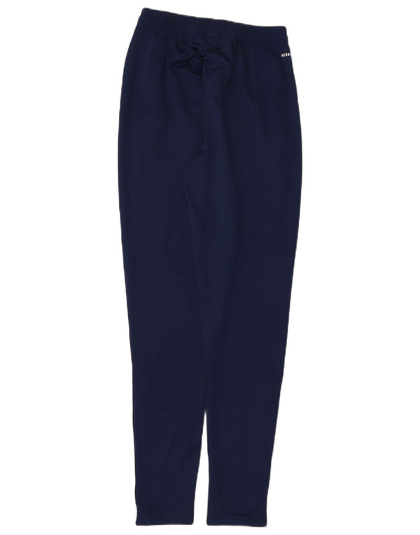 Pantaloni da tuta Adidas Aeroready da uomo piccoli in poliestere blu navy