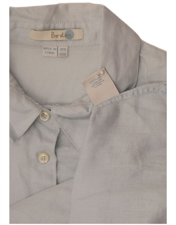 Camicia da donna Boden UK 18 XL Lino blu