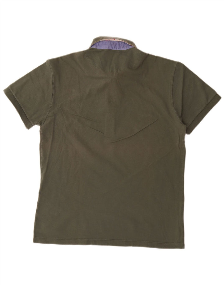 Brooksfield Polo da Uomo IT 52 Large Khaki Cotone
