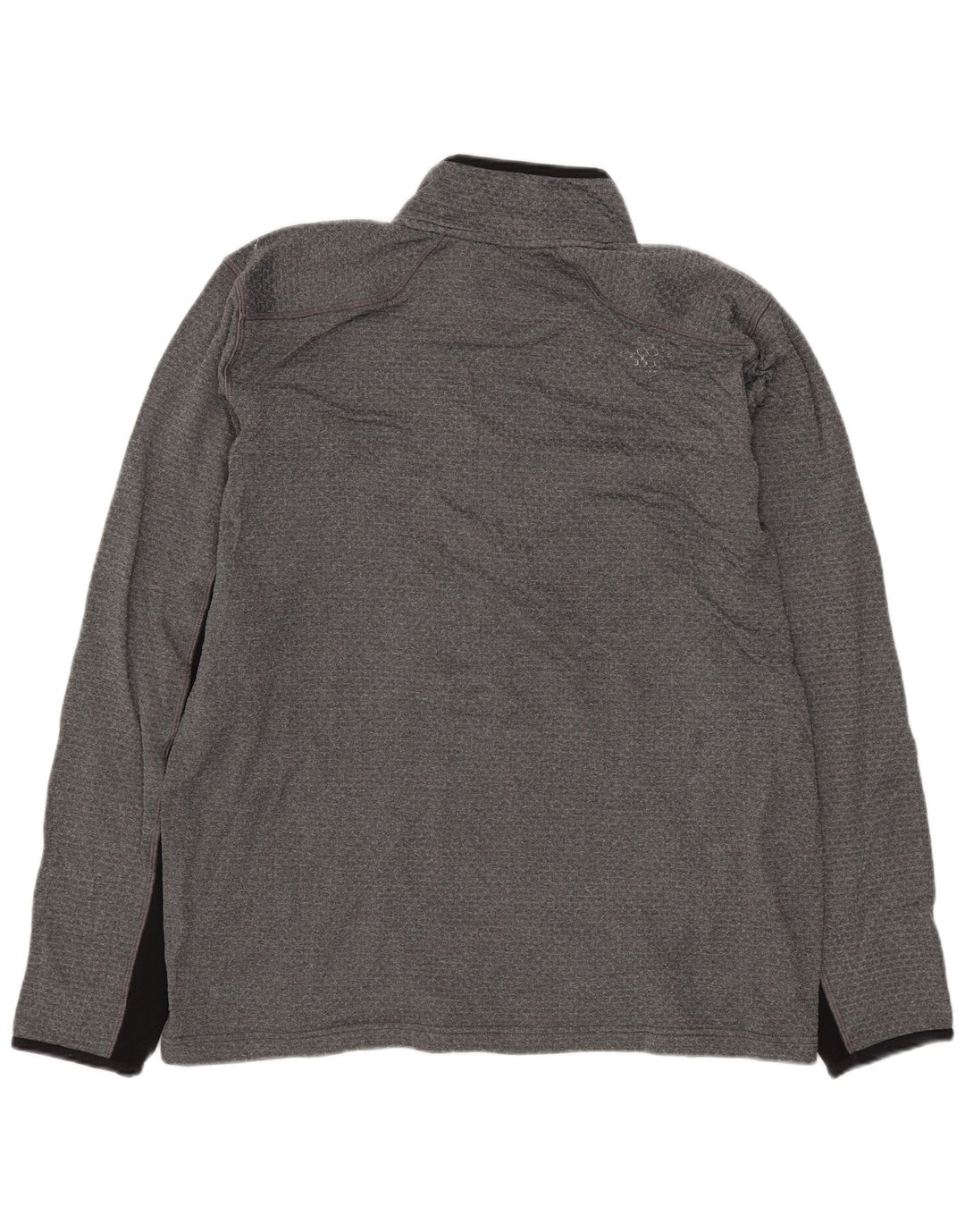 NIKE Top da tuta pullover con zip e collo Dri Fit da uomo, colore grigio medio