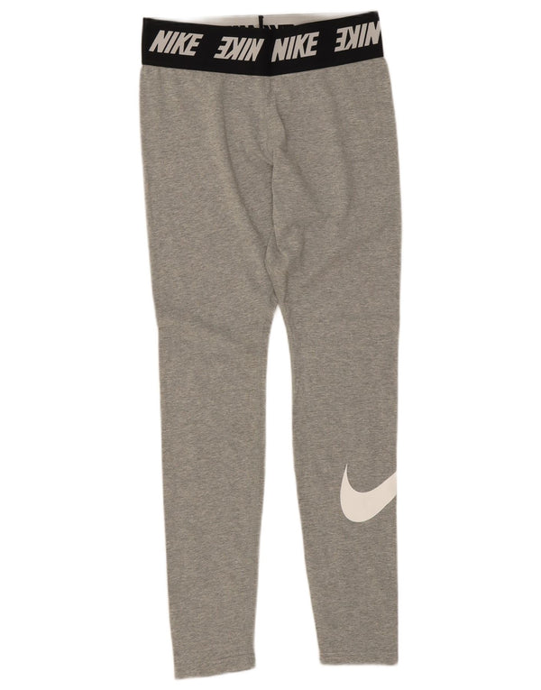 Leggings grafici da donna Nike UK 10 cotone color block grigio medio
