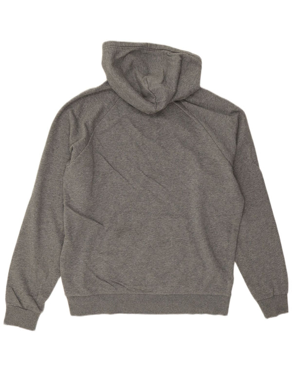 UNDER ARMOUR Mens Hoodie Jumper Large Grey Flecked Cotton