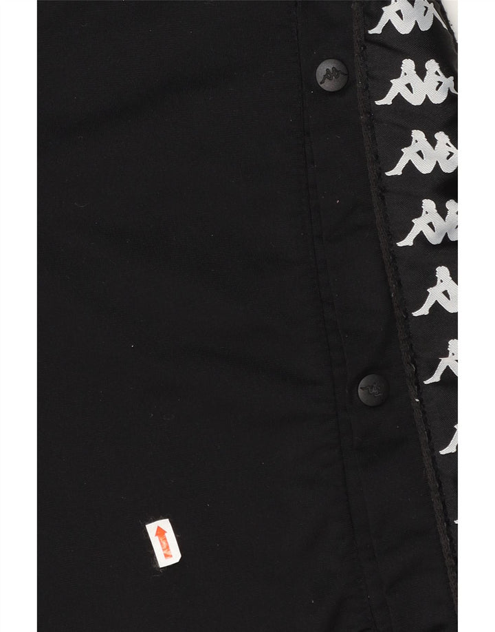 KAPPA Mens Graphic Tracksuit Trousers XL  Black Polyester Vintage Kappa and Second-Hand Kappa from Messina Hembry 