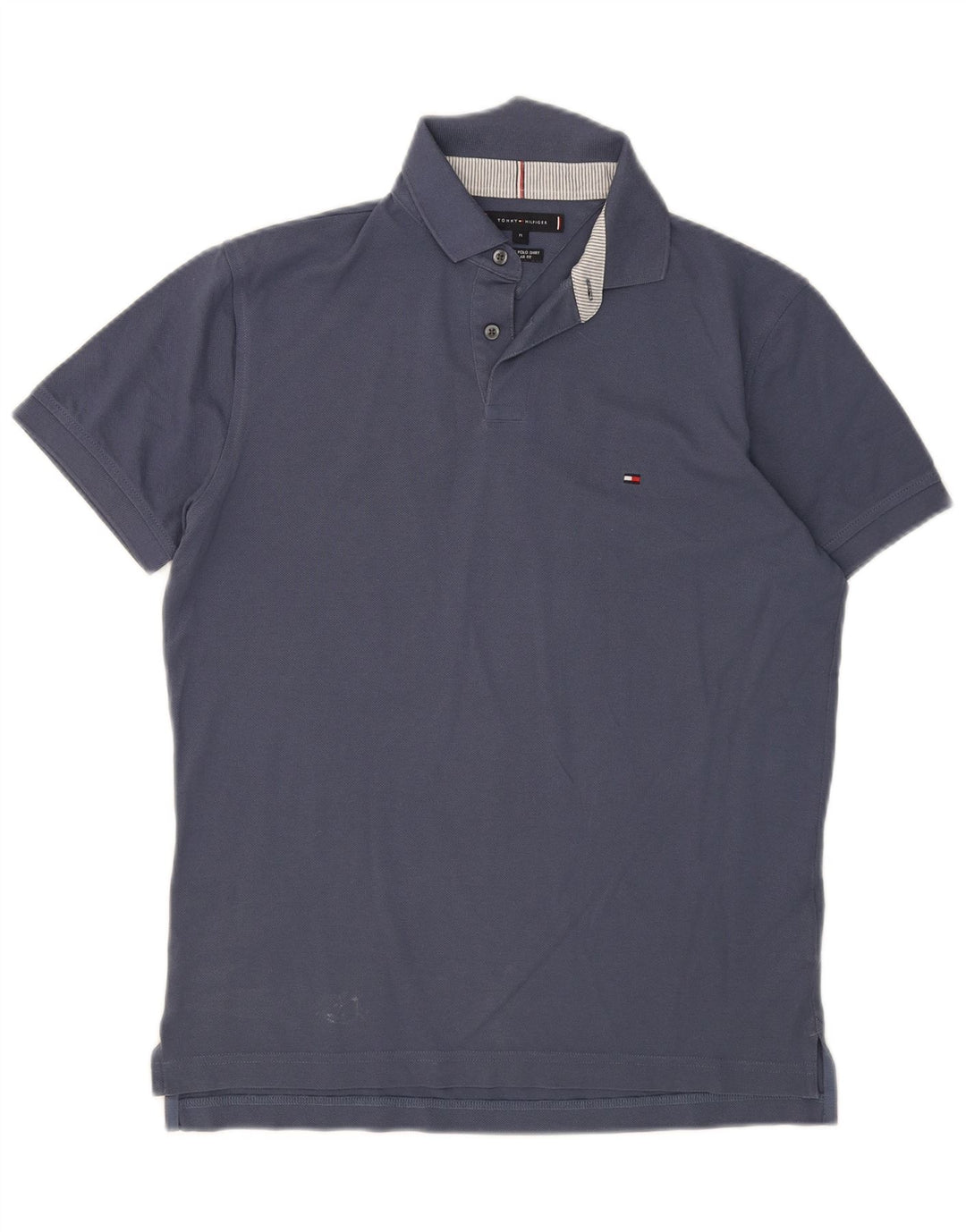 TOMMY HILFIGER Mens Polo Shirt Medium Navy Blue Cotton Vintage Tommy Hilfiger and Second-Hand Tommy Hilfiger from Messina Hembry 