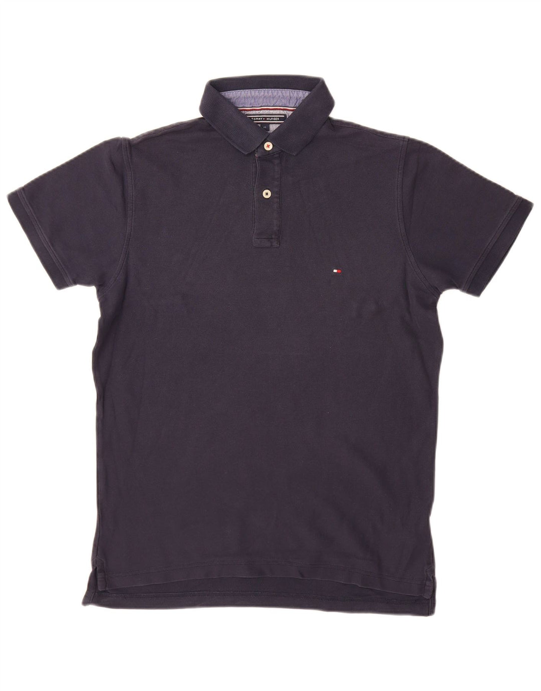 TOMMY HILFIGER Polo da uomo in cotone blu navy medio