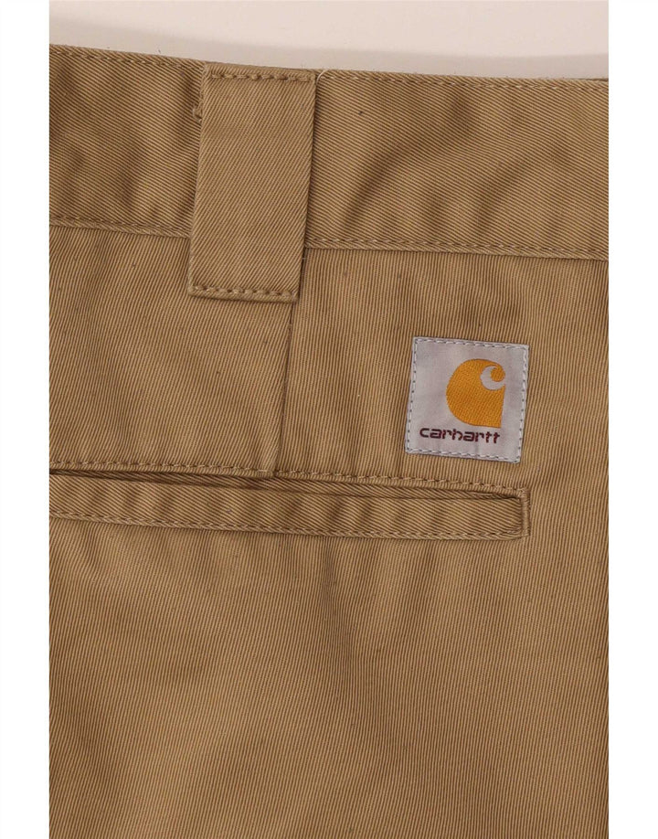 Pantaloni chino slim da uomo Carhartt W32 L30 poliestere beige