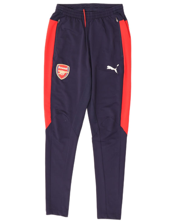 Pantaloni da tuta grafica Puma da uomo Arsenal Small blu navy color block