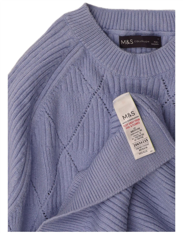 MARKS & SPENCER Maglione girocollo da donna UK 14 Viola medio