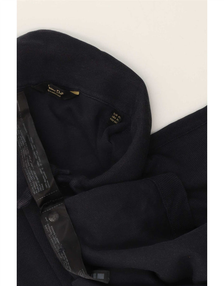 Polo da uomo Massimo Dutti XL in cotone blu navy