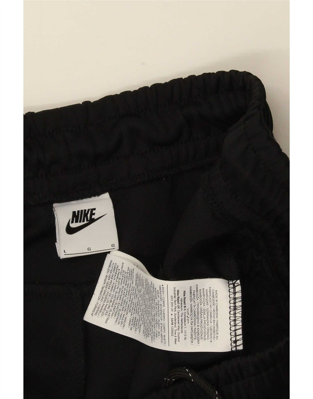 Pantaloni da tuta con grafica Nike da uomo, pantaloni da jogging, grandi, colore nero