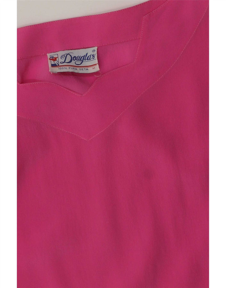 Camicetta senza maniche da donna Douglas UK 14 Seta rosa medio