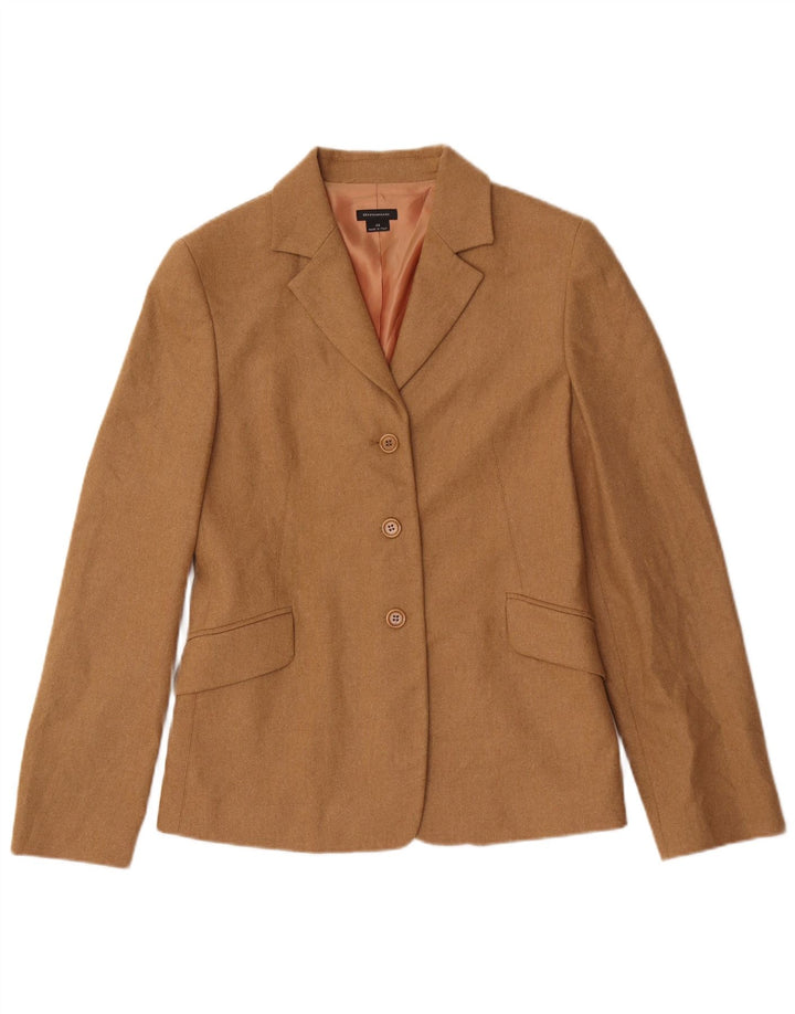 Giacca blazer vintage da donna a 3 bottoni IT 46 grande marrone