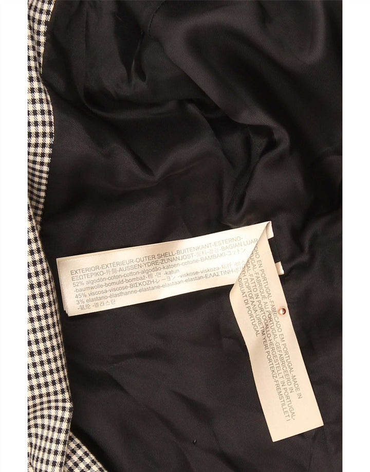 Giacca blazer da donna a 2 bottoni Massimo Dutti EU 44 XL pied de poule nero