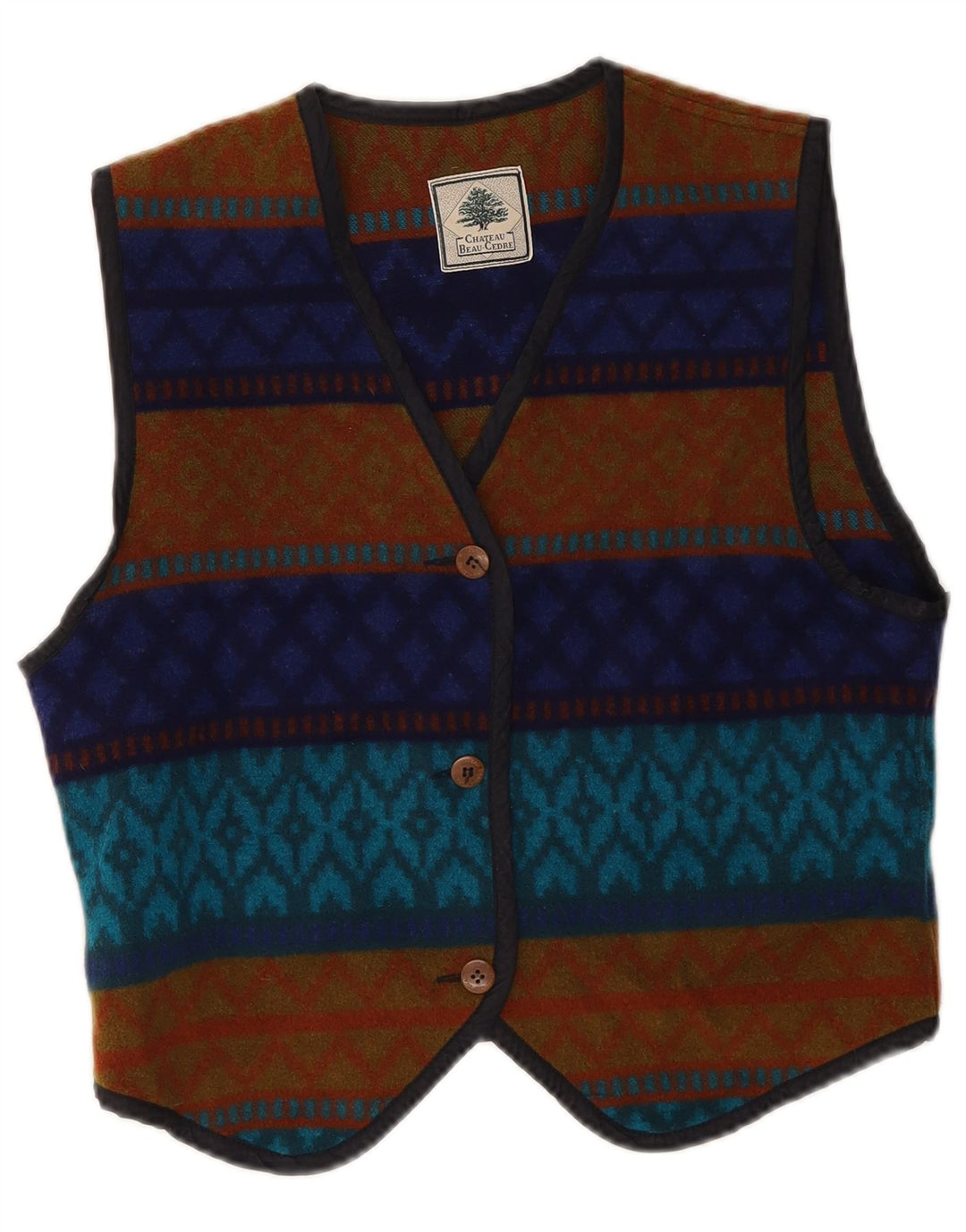 Gilet Donna Chateu Beau Cedre IT 44 Medio Multicolore Geometrico