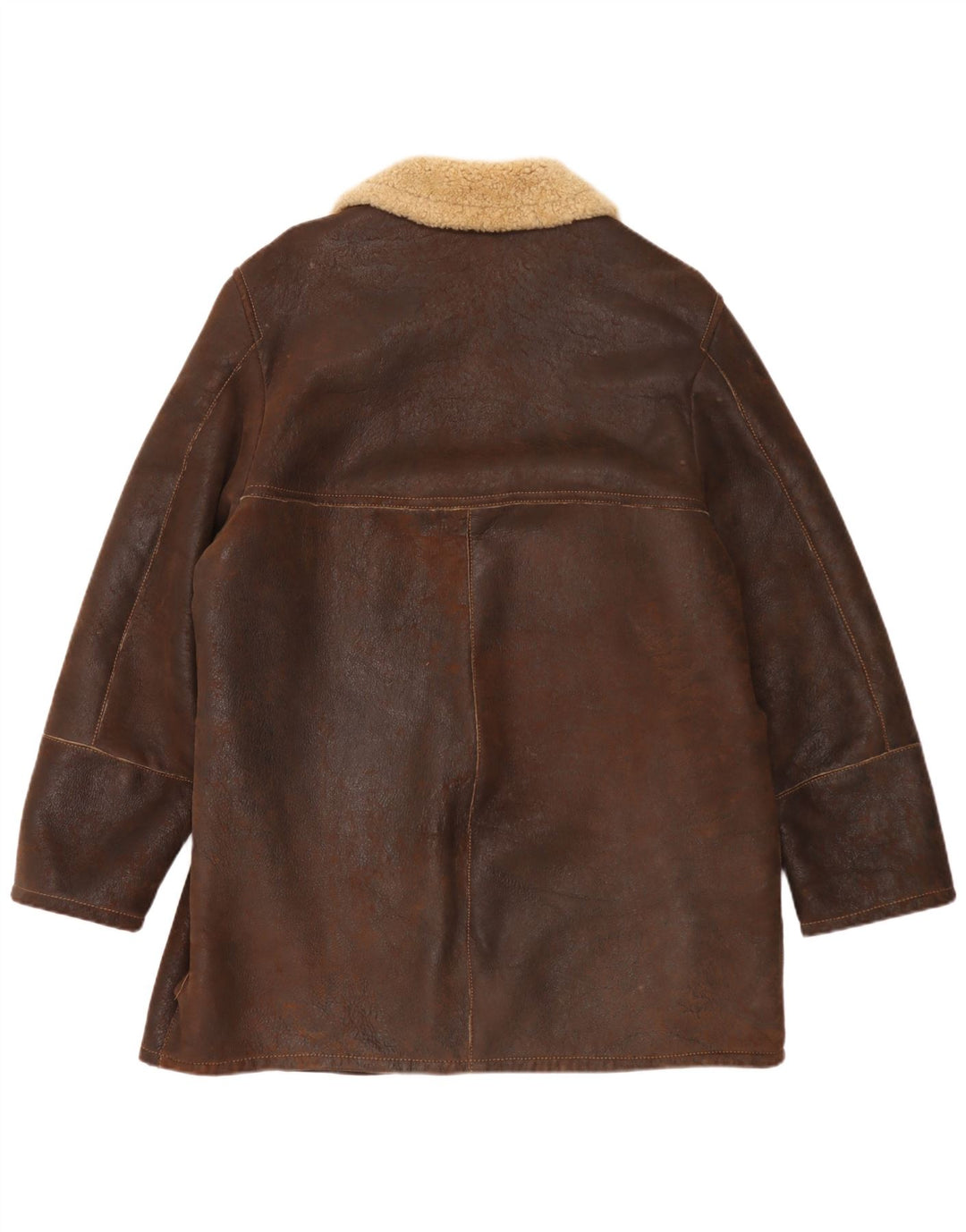 Giacca in montone da uomo Pirbos IT 58 4XL Shearling marrone