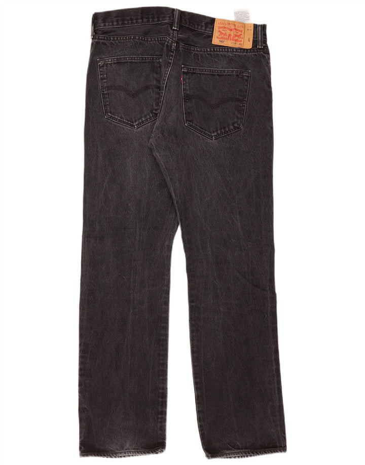 Levi's Uomo 501 Jeans dritti W34 L32 Neri