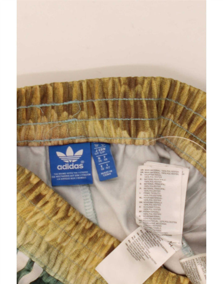 Pantaloncini sportivi Adidas da donna con motivo astratto UK 10 piccoli multicolori