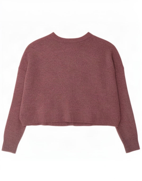 Maglione cardigan da donna Whistler UK 16 grande lana viola