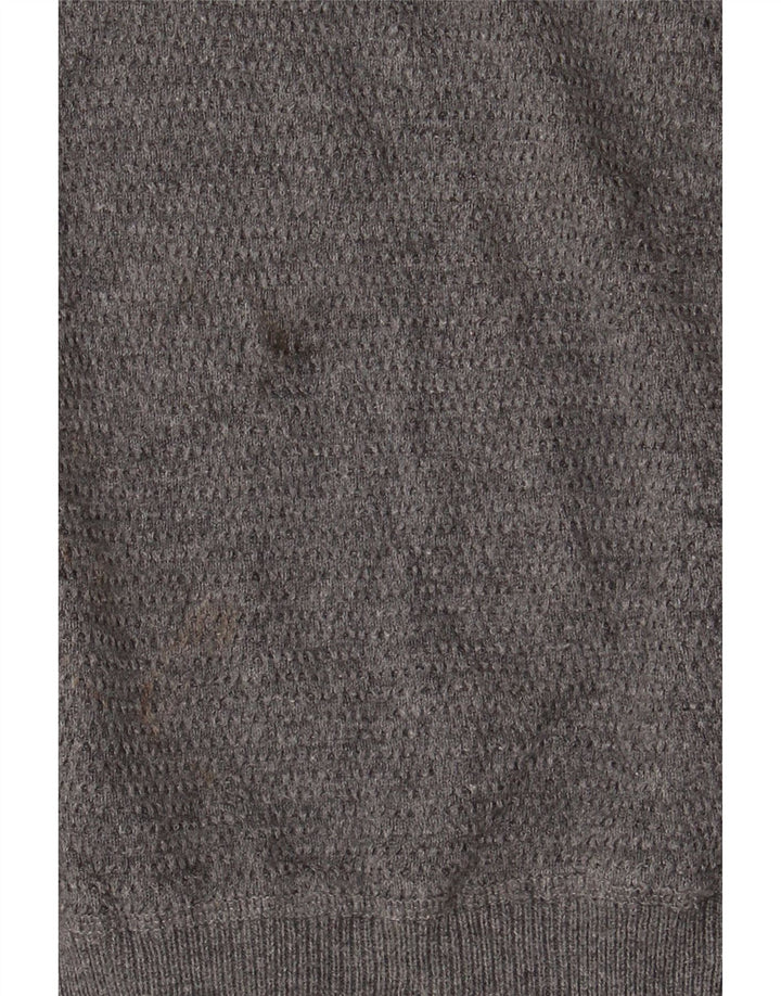 Massimo Dutti Maglione cardigan con zip intera da uomo XL Grigio