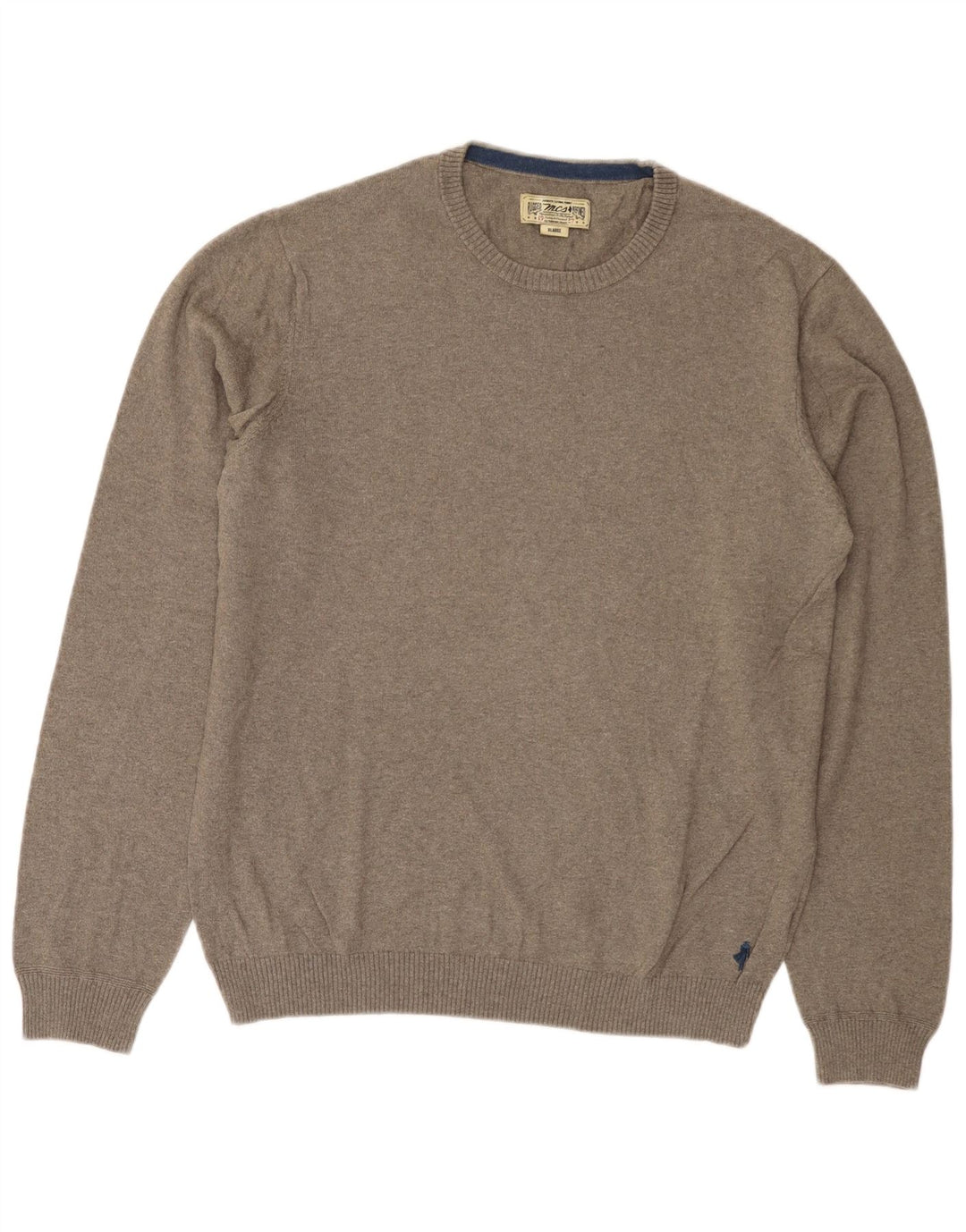 MARLBORO CLASSICS Maglione girocollo da uomo XL in cotone grigio