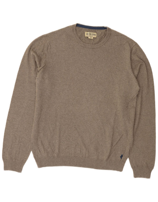 MARLBORO CLASSICS Maglione girocollo da uomo XL in cotone grigio
