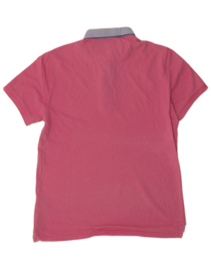 Polo Rugby Uomo Massimo Dutti in Cotone Rosa Medio