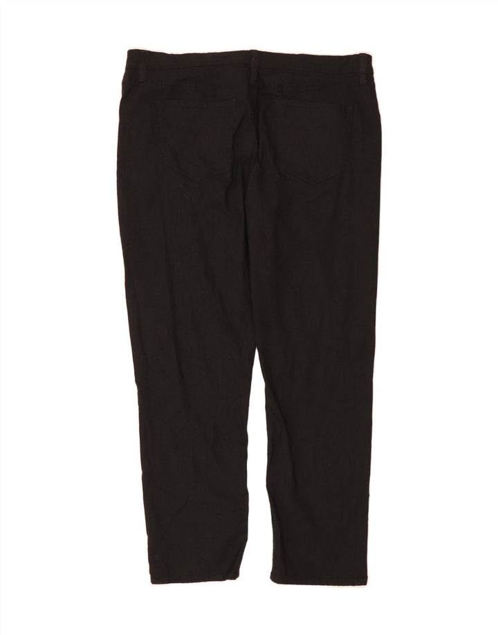 IZOD Mens Straight Casual Trousers W40 L32  Black Rayon Vintage Izod and Second-Hand Izod from Messina Hembry 