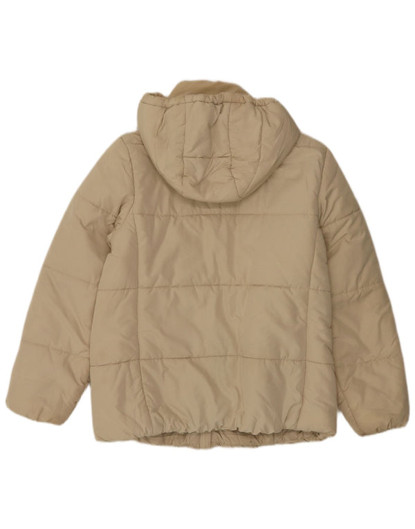 Giacca imbottita con cappuccio da donna Marks & Spencer UK 12 media bianco sporco