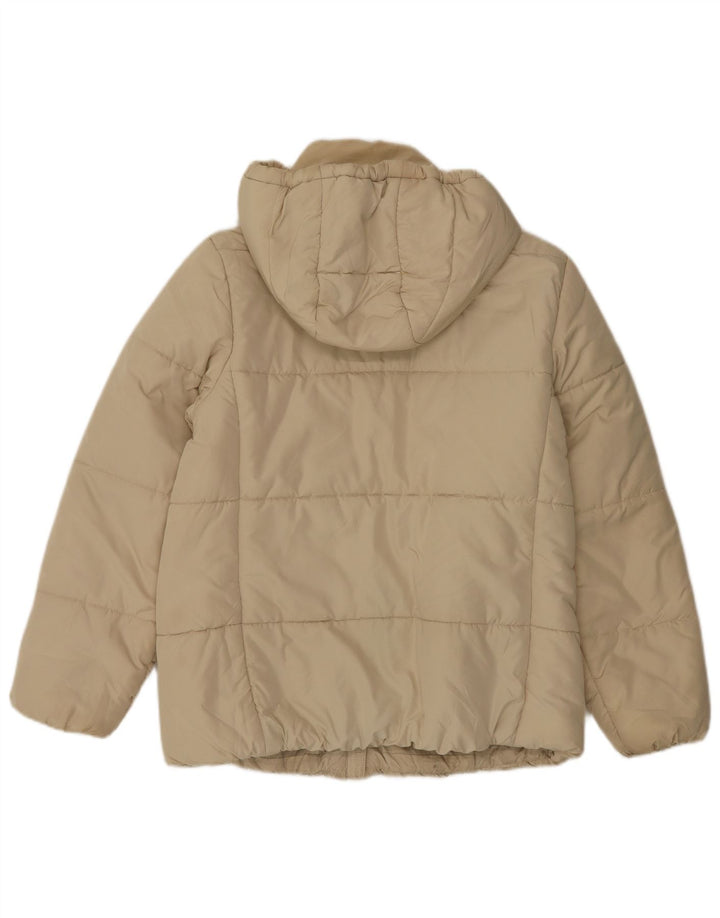 Giacca imbottita con cappuccio da donna Marks & Spencer UK 12 media bianco sporco
