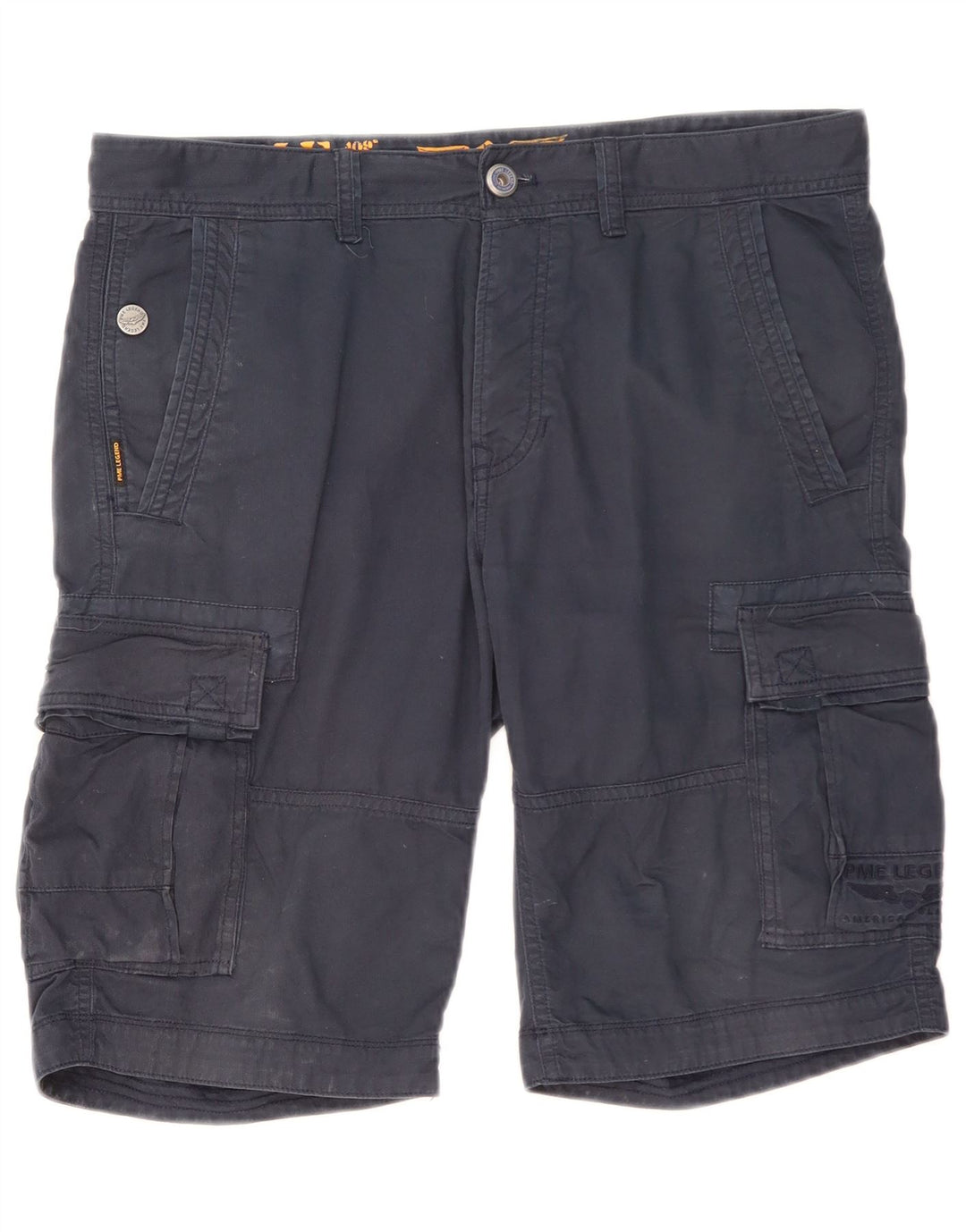 Pantaloncini cargo da uomo Pme Legend W34 Large in cotone blu navy