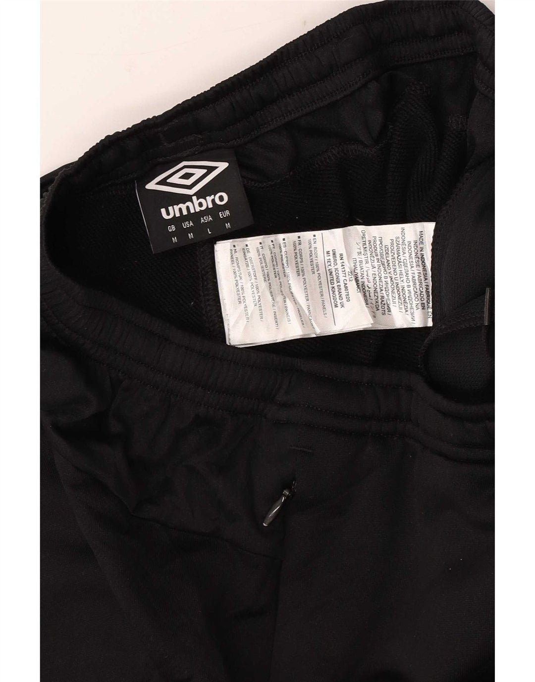 Umbro Uomo Burnley F.C. Pantaloni da tuta con grafica Poliestere nero medio