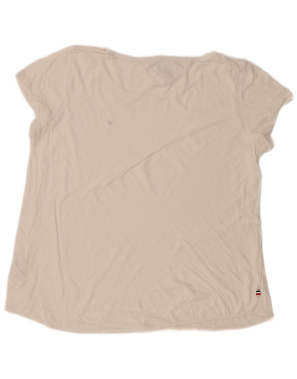 T-shirt da donna Tommy Hilfiger Top UK 18 XL cotone bianco