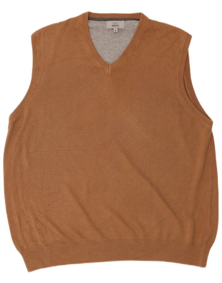 Canotta da uomo Marks & Spencer vestibilità regolare XL Marrone
