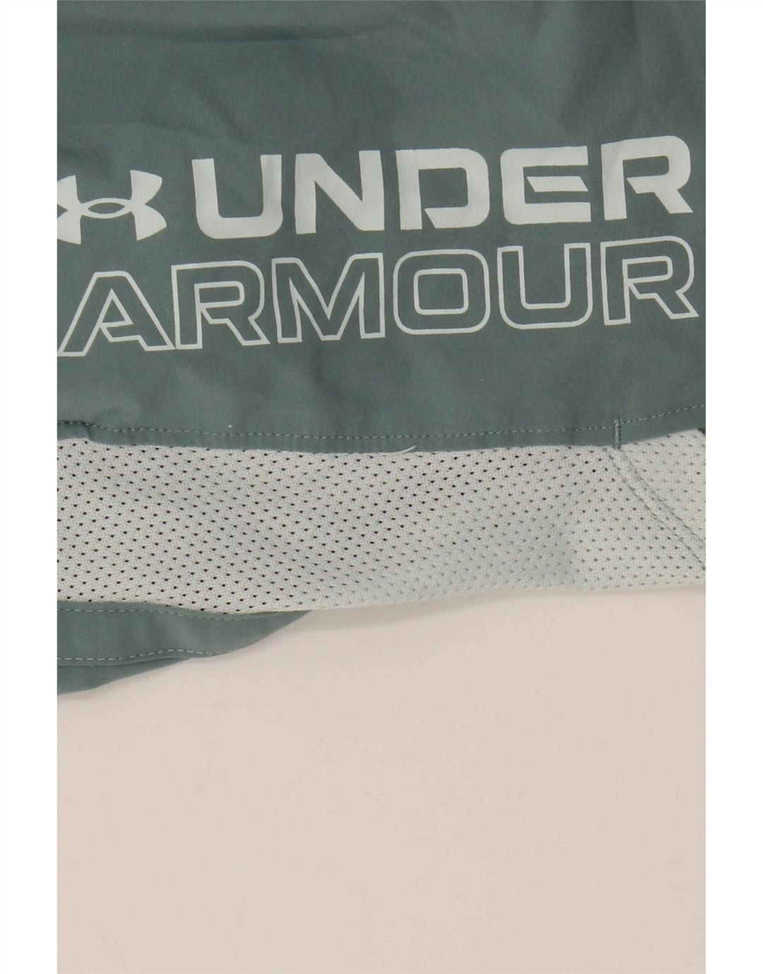 Pantaloncini sportivi grafici da uomo Under Armour verde medio color block