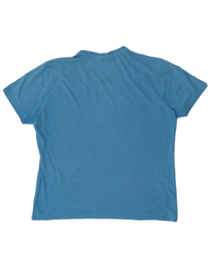 T-shirt grafica da uomo Kappa Top grande blu