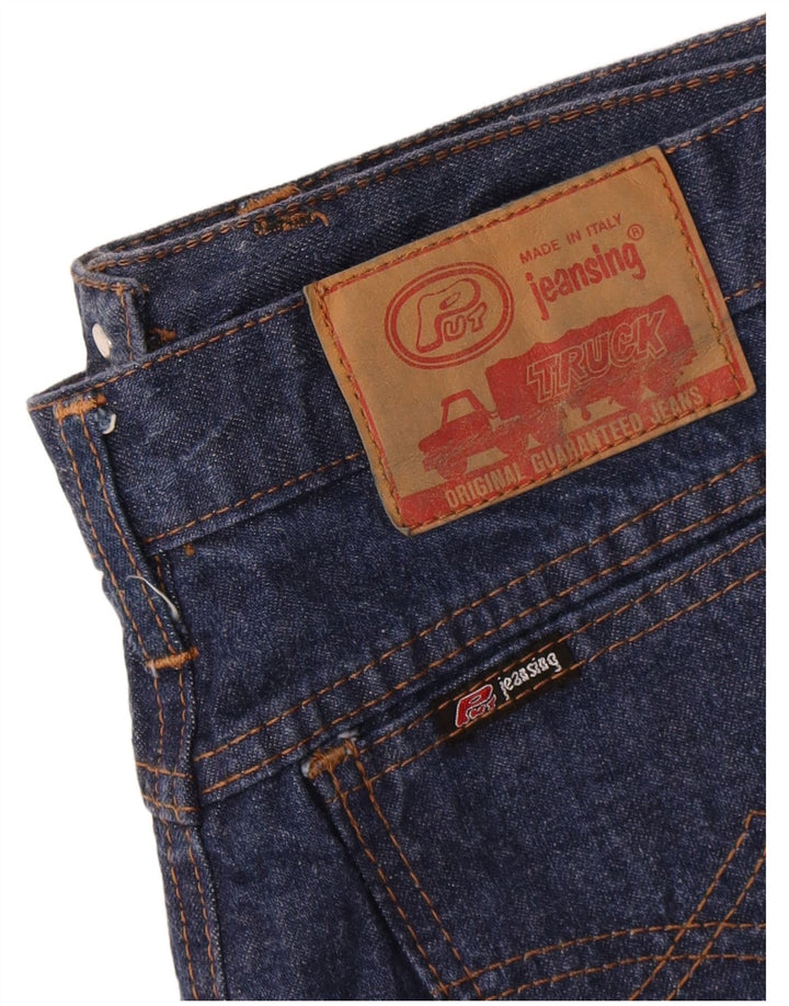 Gonna di jeans vintage da donna W30 blu navy medio