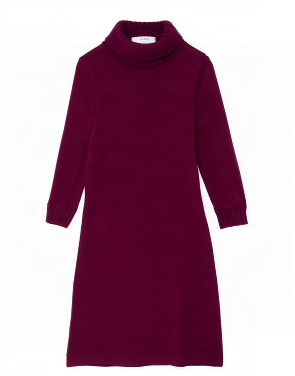 Abito maglione Zara da donna con collo alto e maniche a 3/4 UK 12 Viola medio
