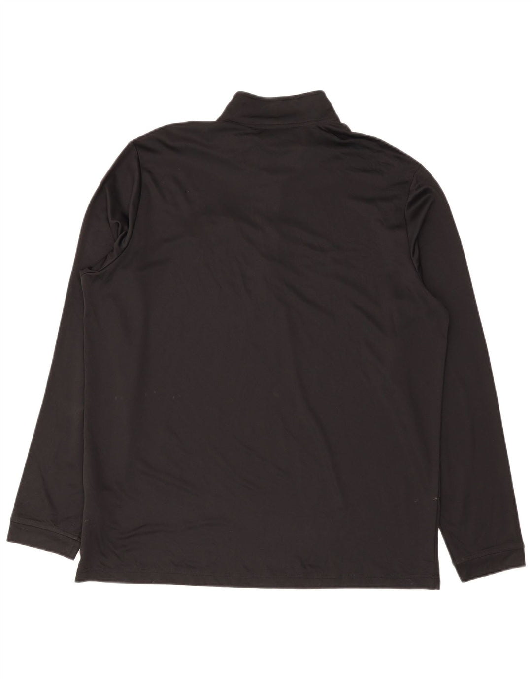 Top Adidas da uomo con zip e collo a maniche lunghe XL in poliestere nero