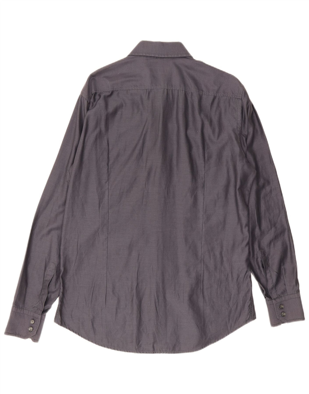 Camicia slim fit da uomo Hugo Boss taglia 41/42 grande cotone grigio